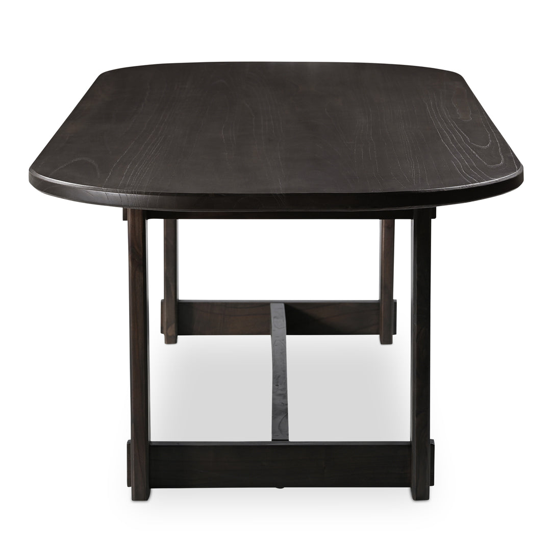 Elegant Oval Solid Wood Dining Table
