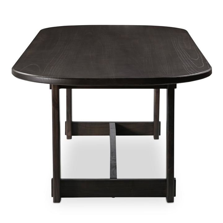 Elegant Oval Solid Wood Dining Table