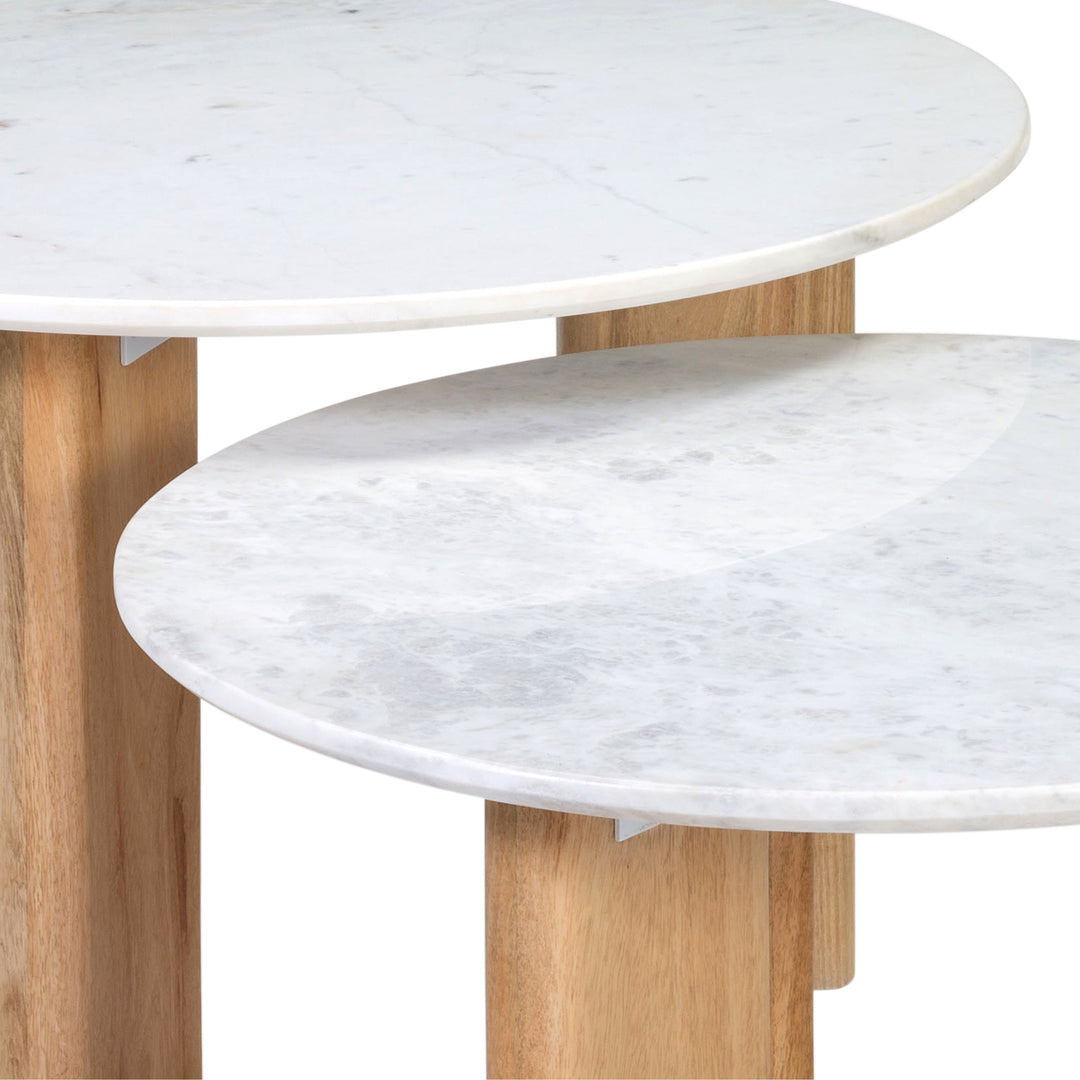 Elegant Modern Stone-Inspired Café Table