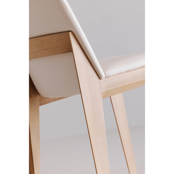 Zenith Oak Dining Chair Set of Two - Grey