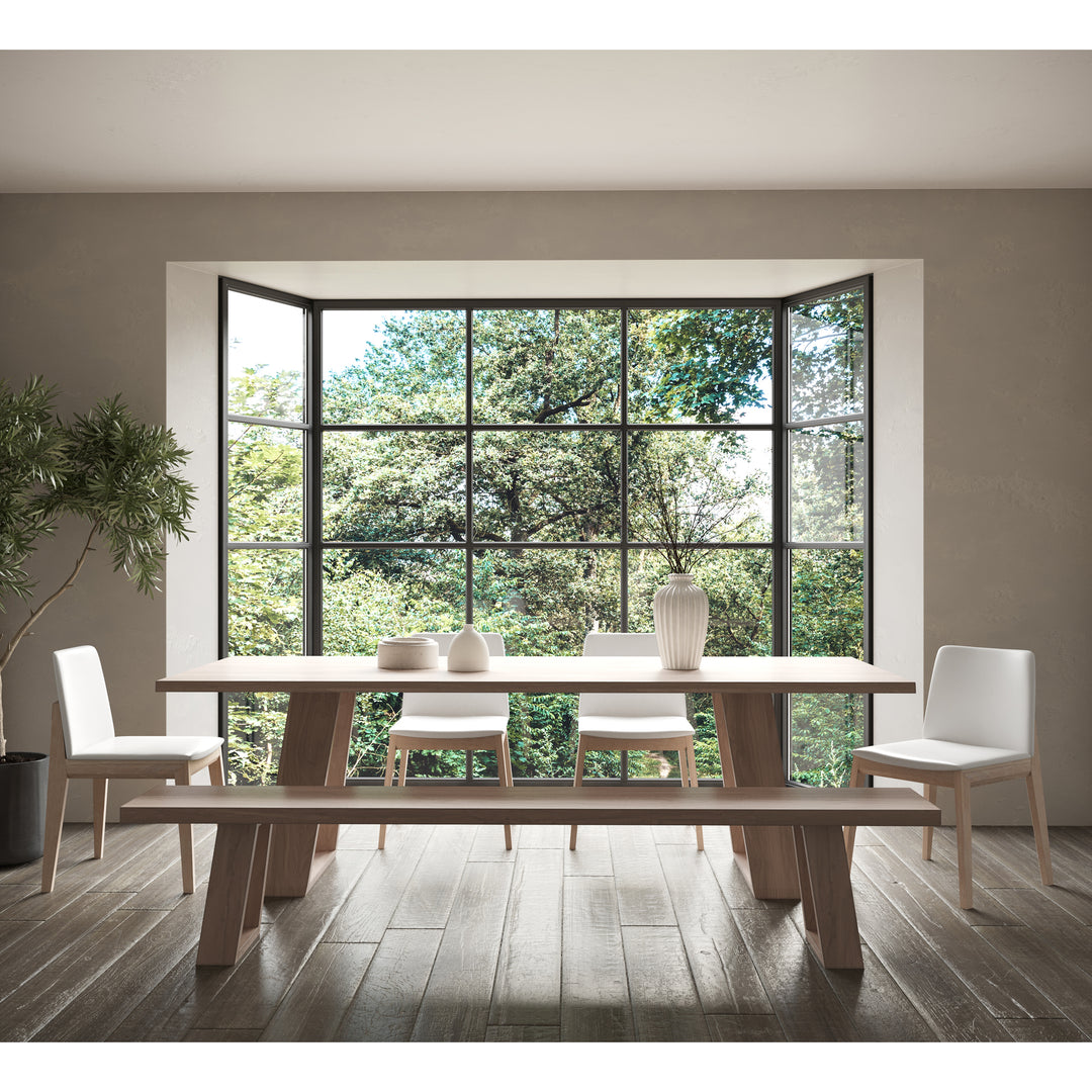 Zenith Oak Dining Chair Set of Two - Grey