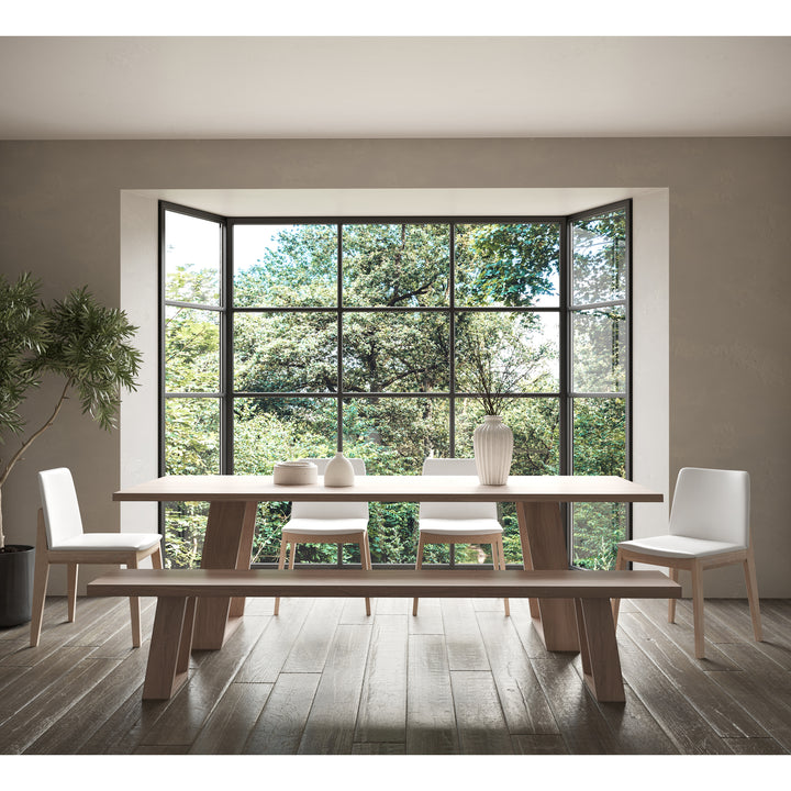 Zenith Oak Dining Chair Set of Two - Grey