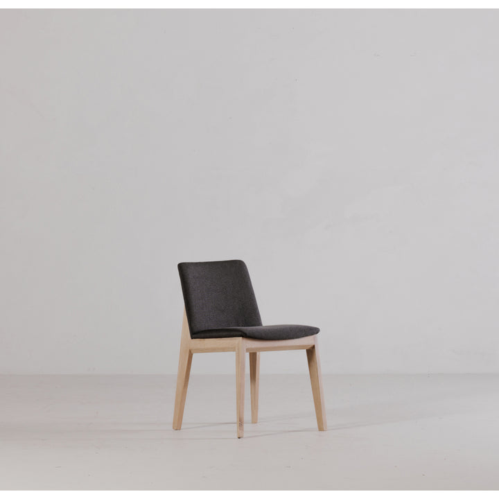 Zenith Oak Dining Chair Set of Two - Grey