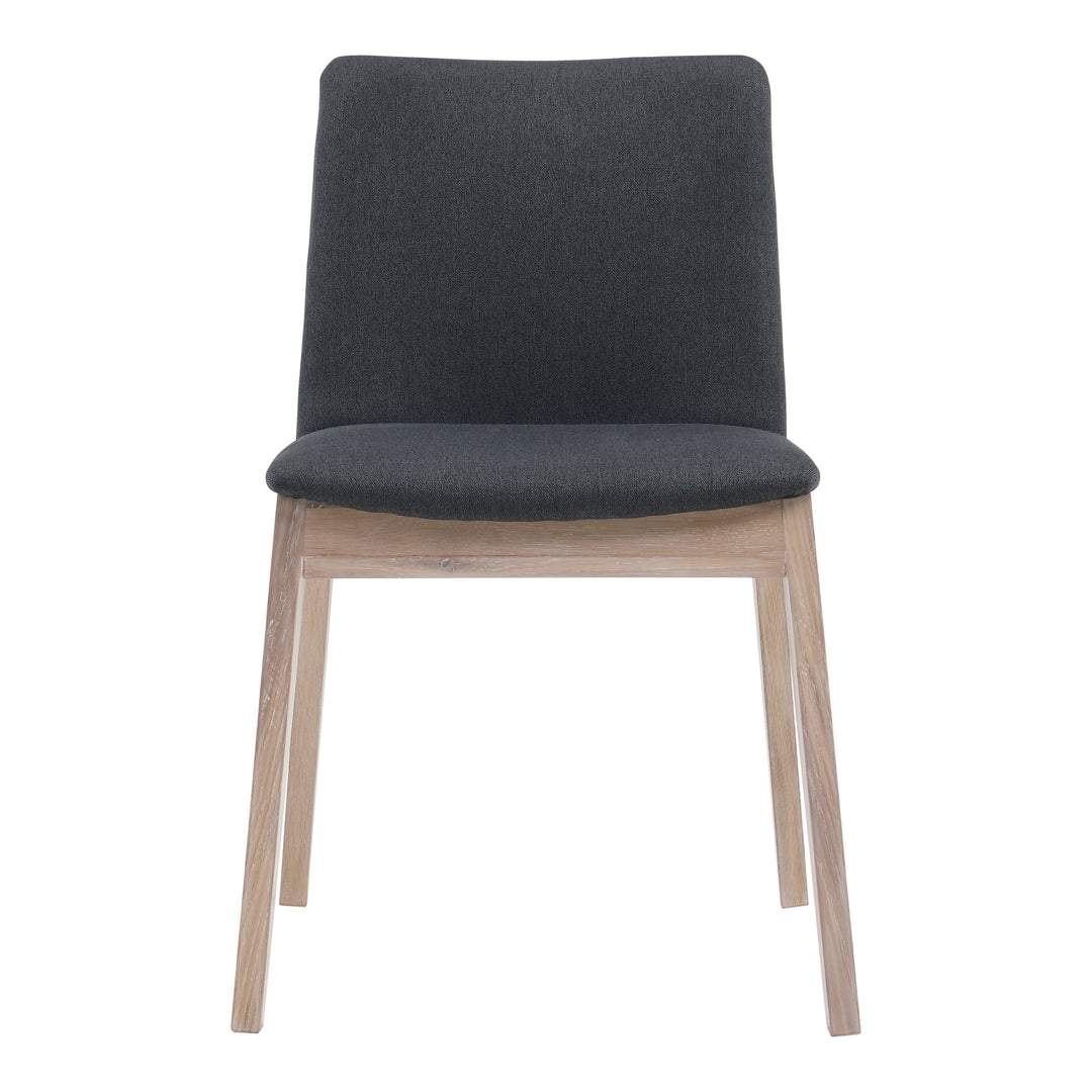 Zenith Oak Dining Chair Set of Two - Grey
