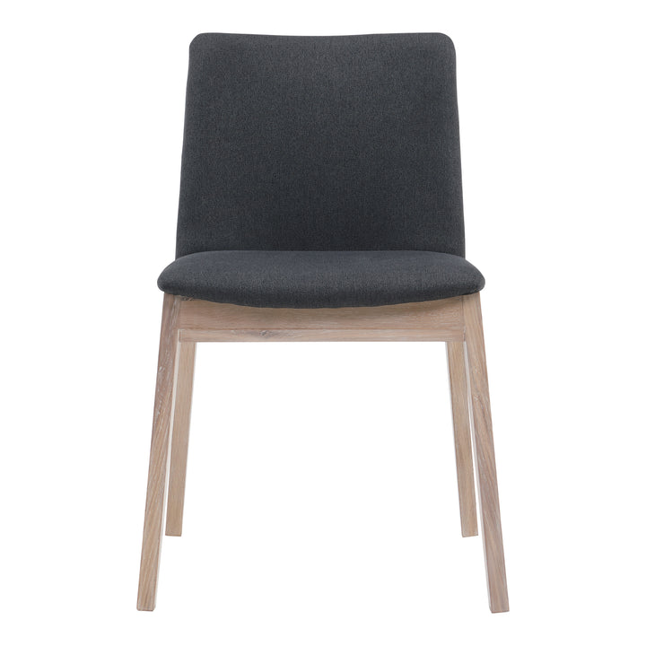 Zenith Oak Dining Chair Set of Two - Grey