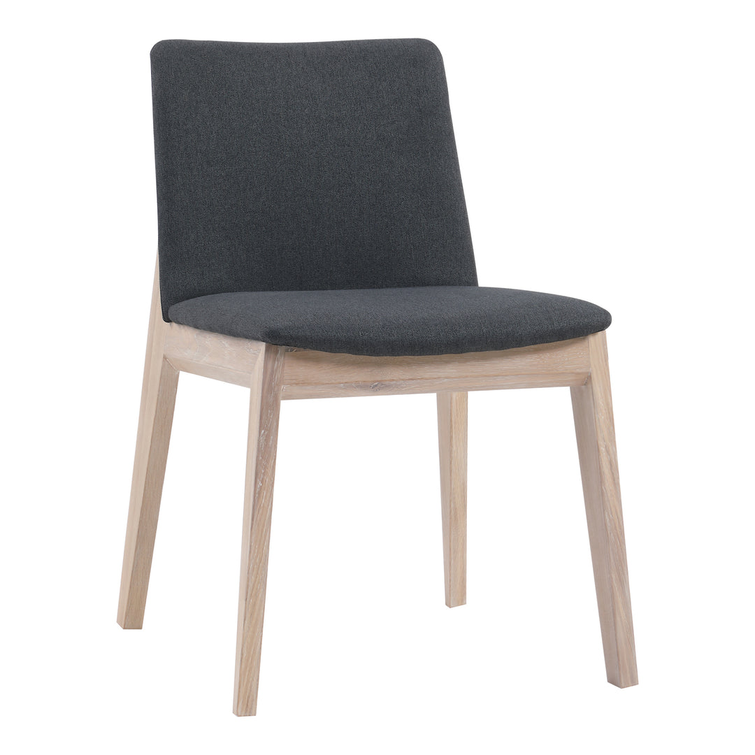 Zenith Oak Dining Chair Set of Two - Grey