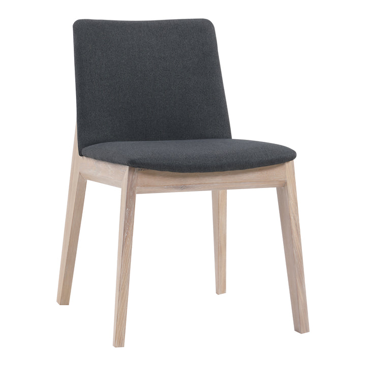 Zenith Oak Dining Chair Set of Two - Grey