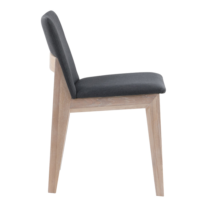 Zenith Oak Dining Chair Set of Two - Grey