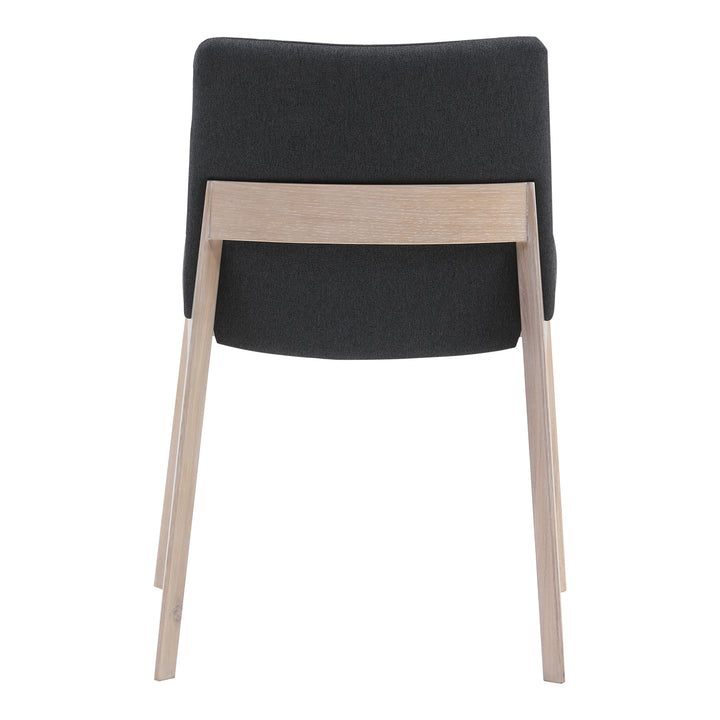Zenith Oak Dining Chair Set of Two - Grey
