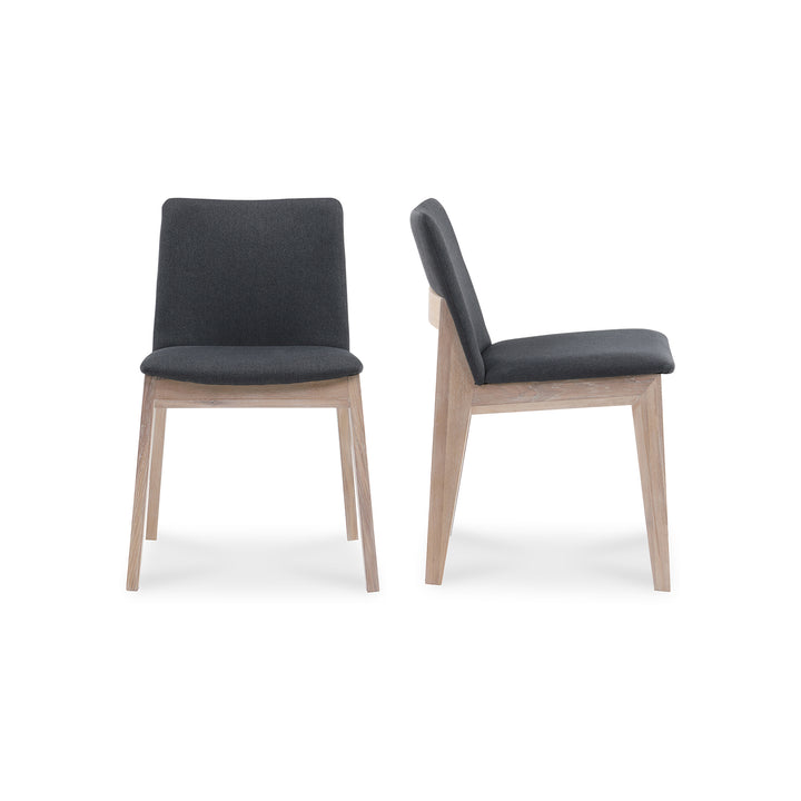 Zenith Oak Dining Chair Set of Two - Grey
