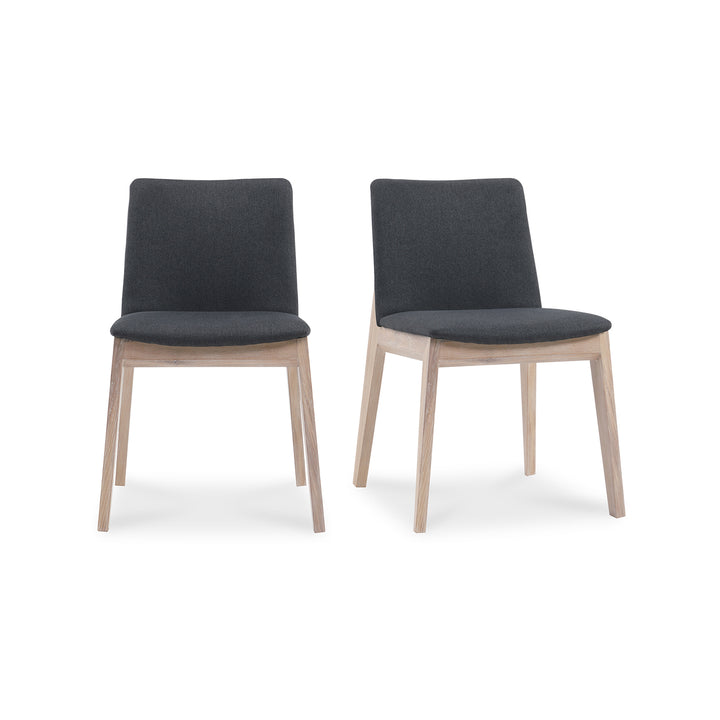 Zenith Oak Dining Chair Set of Two - Grey