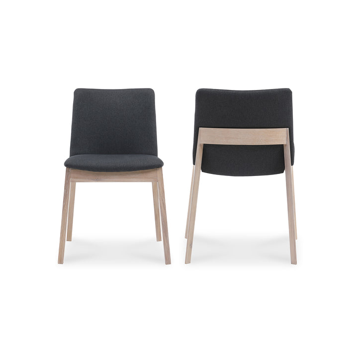 Zenith Oak Dining Chair Set of Two - Grey