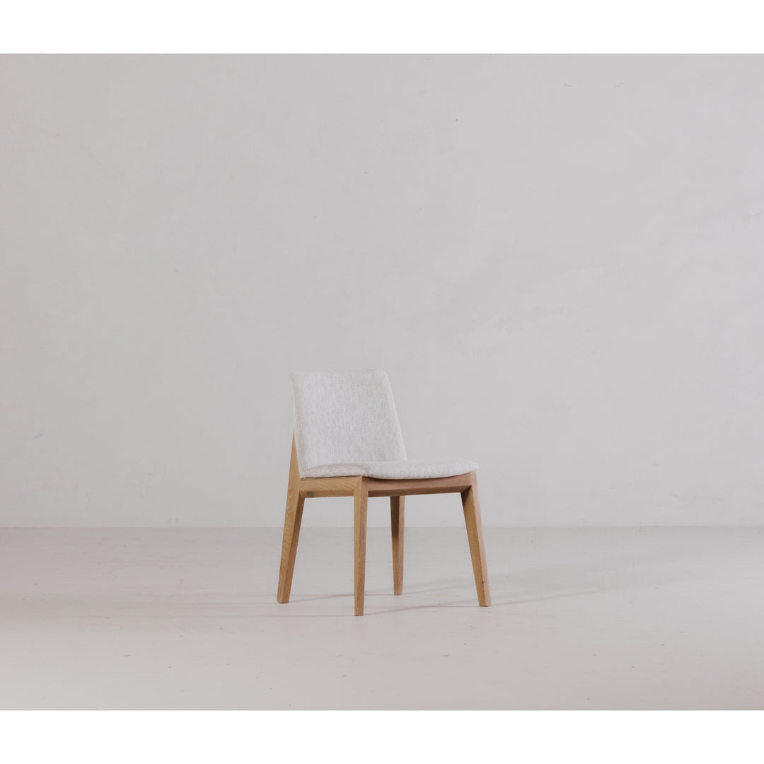 Zenith Oak Dining Chair Set of Two - Grey