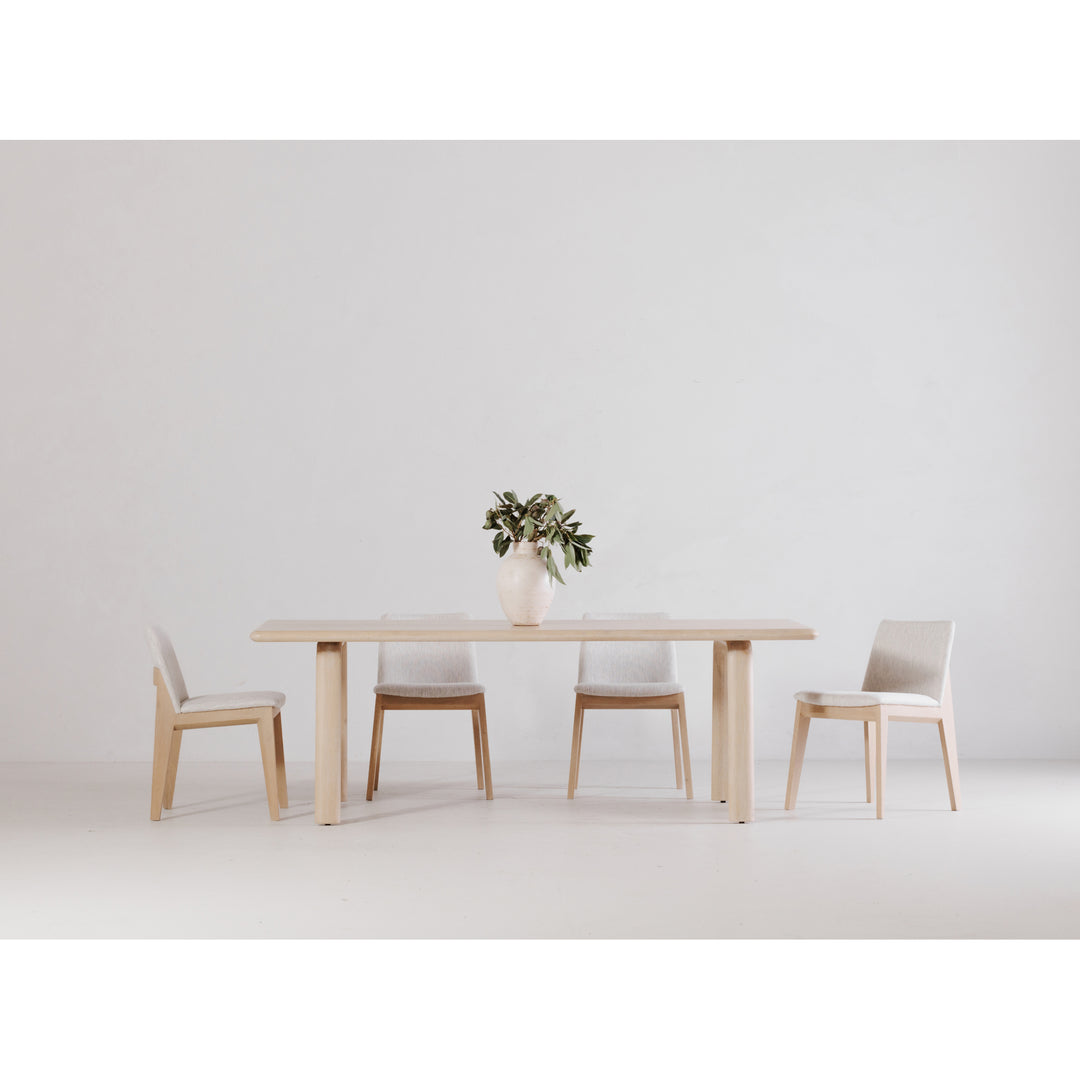 Zenith Oak Dining Chair Set of Two - Grey