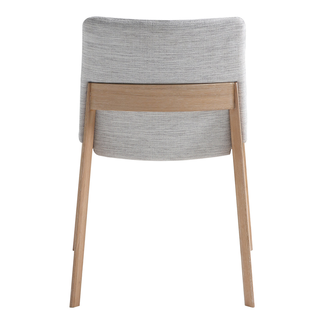 Zenith Oak Dining Chair Set of Two - Grey