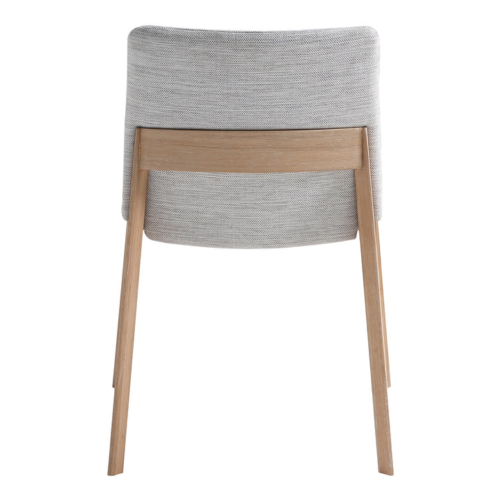 Zenith Oak Dining Chair Set of Two - Grey