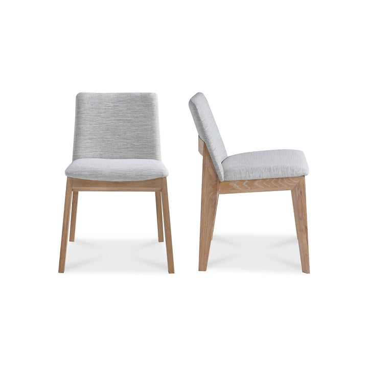 Zenith Oak Dining Chair Set of Two - Grey
