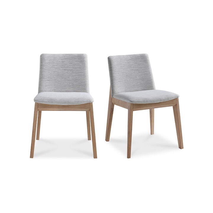 Zenith Oak Dining Chair Set of Two - Grey