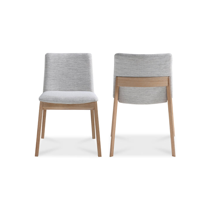 Zenith Oak Dining Chair Set of Two - Grey
