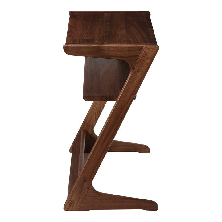 Zen Minimalist Walnut Accent Table