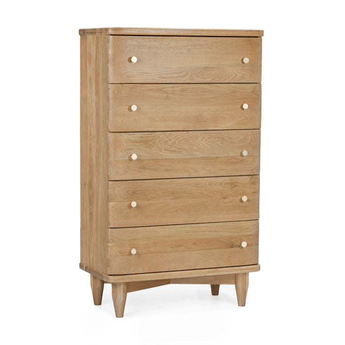 Elegant Sculpted Oak Master Storage Solution