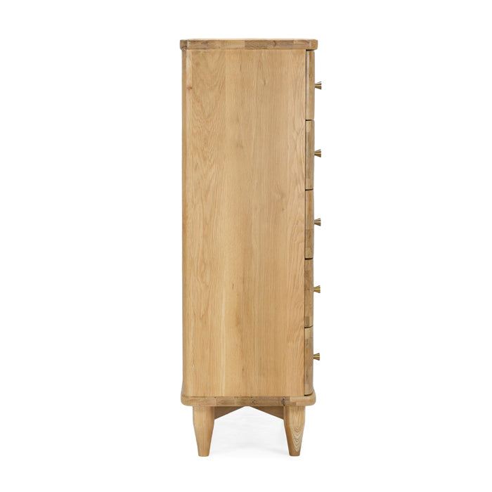 Elegant Sculpted Oak Master Storage Solution