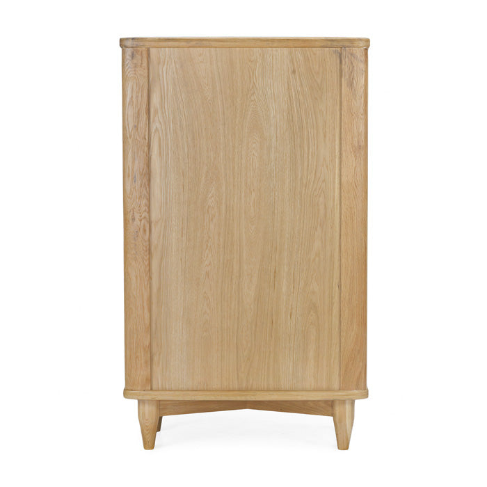 Elegant Sculpted Oak Master Storage Solution