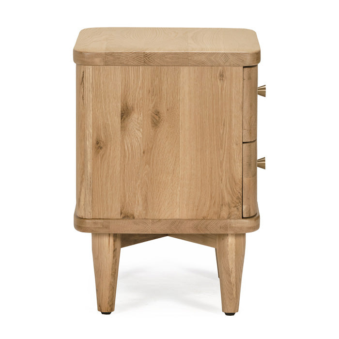 Elegant Oak Bedside Table - Timeless Grace