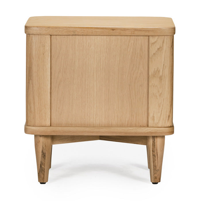 Elegant Oak Bedside Table - Timeless Grace