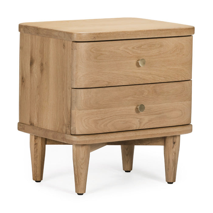 Elegant Oak Bedside Table - Timeless Grace