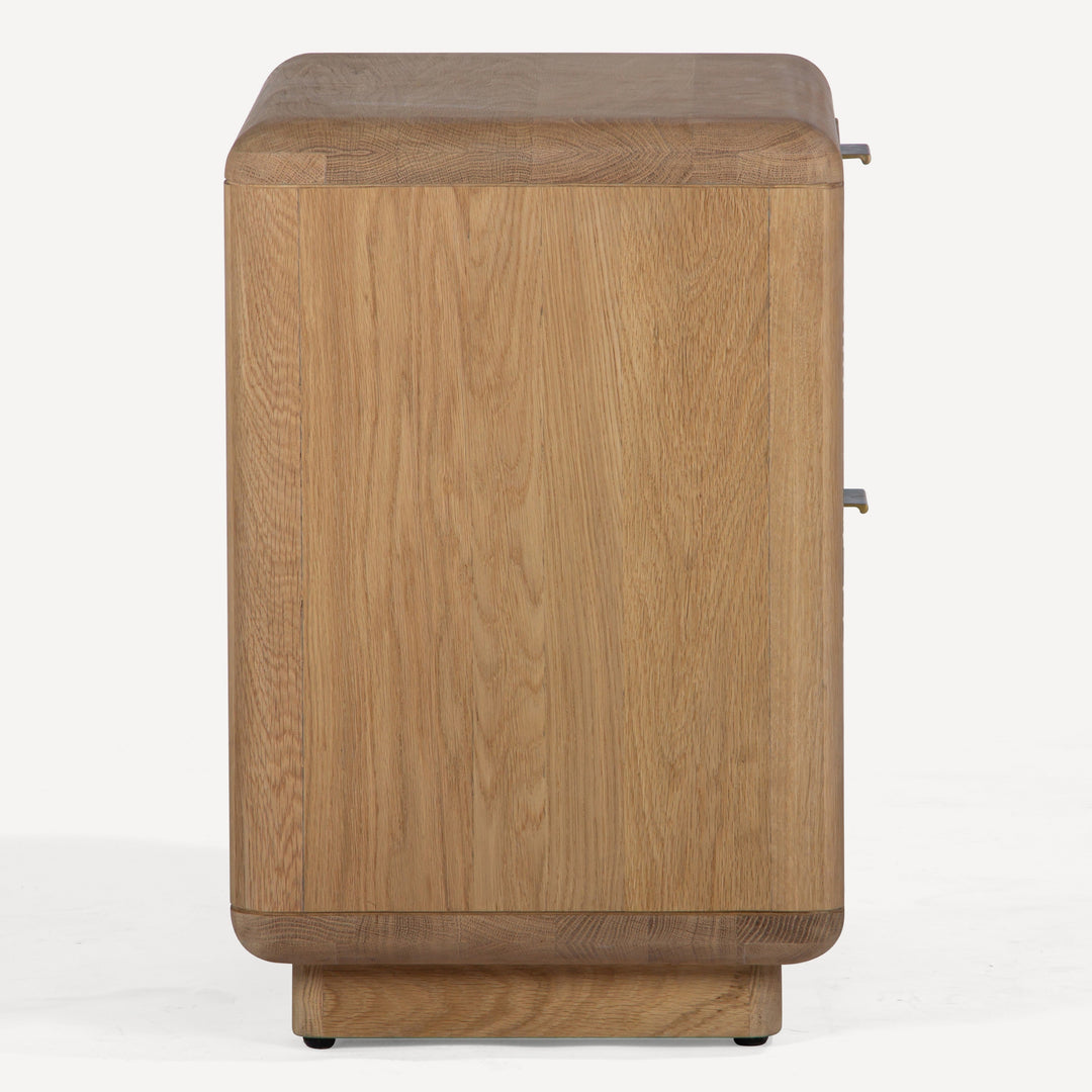 Whispering Waves Solid Wood Bedside Chest