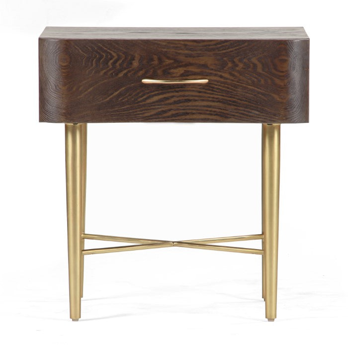 Chic Contemporary Solid Oak Side Table