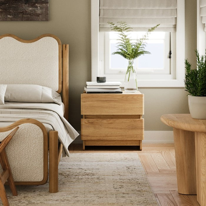 Solstice Sleek Oak Side Table