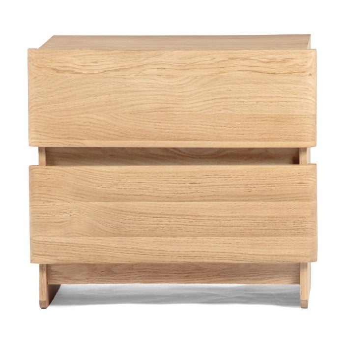 Solstice Sleek Oak Side Table