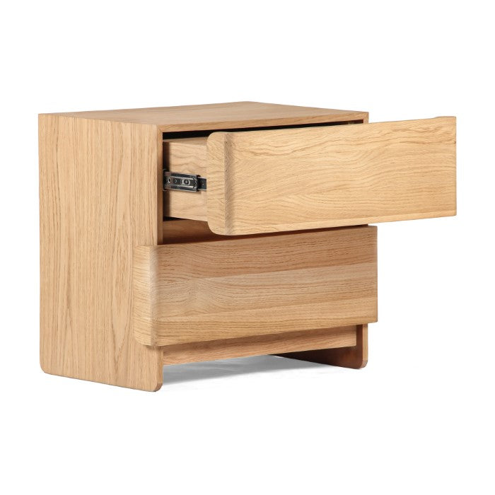 Solstice Sleek Oak Side Table