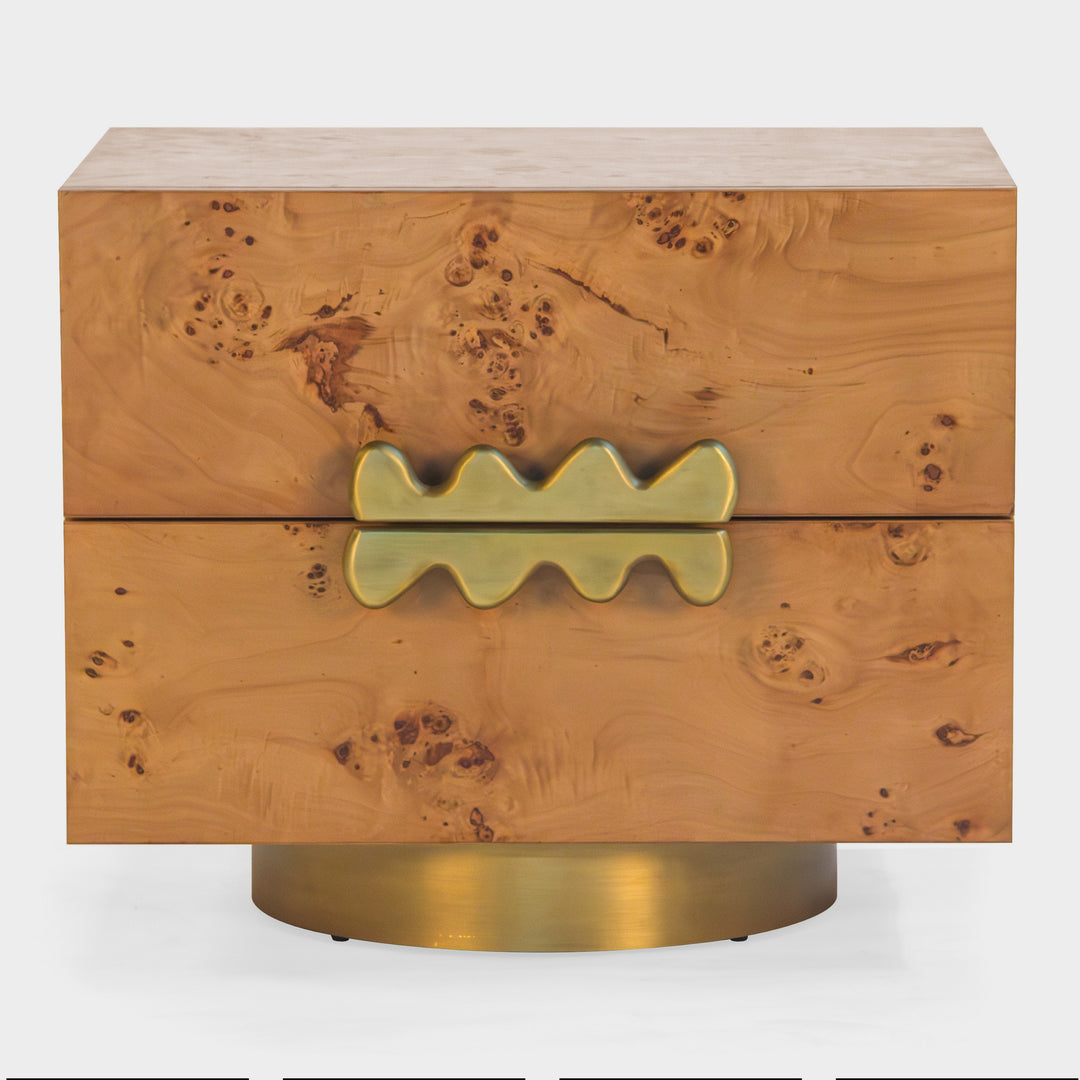 Artisanal Sculptural Woodside Nightstand