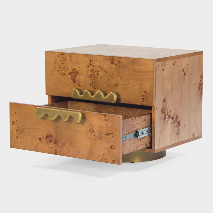 Artisanal Sculptural Woodside Nightstand