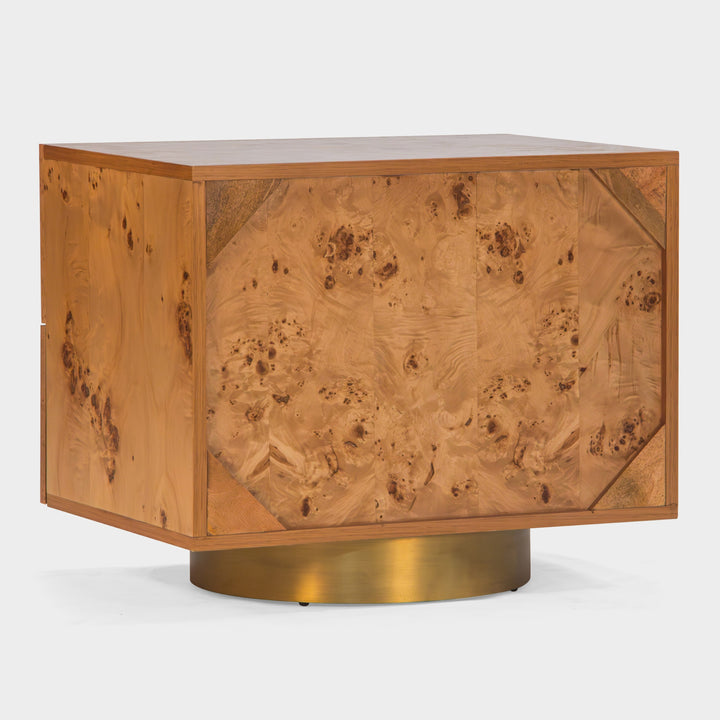 Artisanal Sculptural Woodside Nightstand