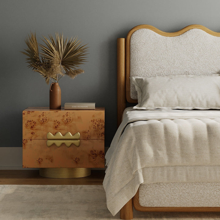 Artisanal Sculptural Woodside Nightstand