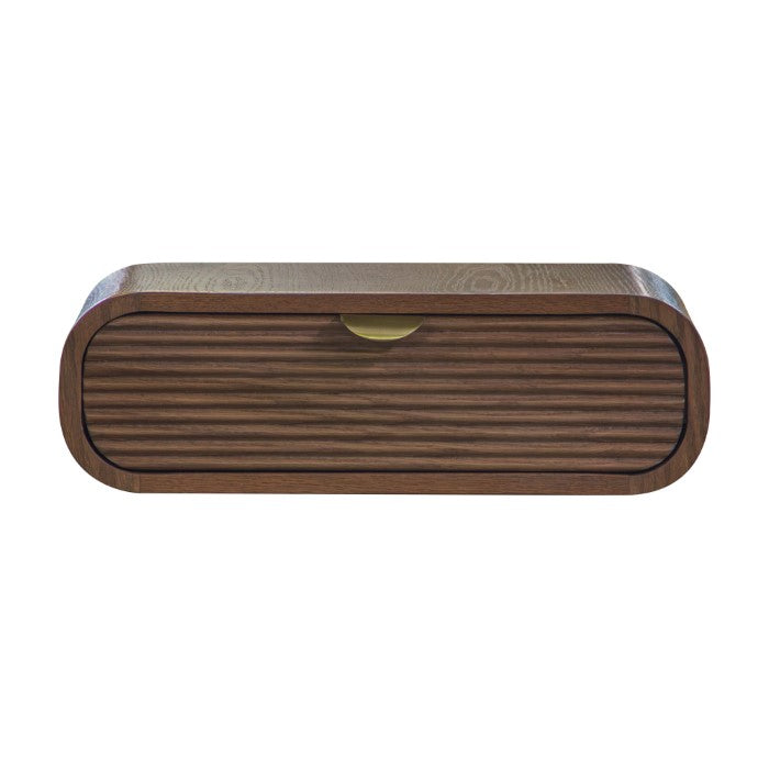 Space Saver Wall-Mounted Bamboo Nightstand