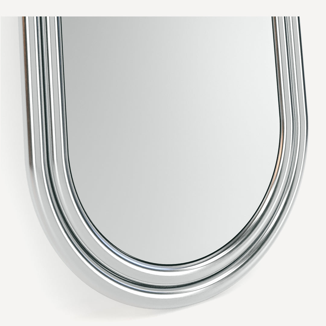 Eccentric Chrome Reflector - Spacious Floor Mirror