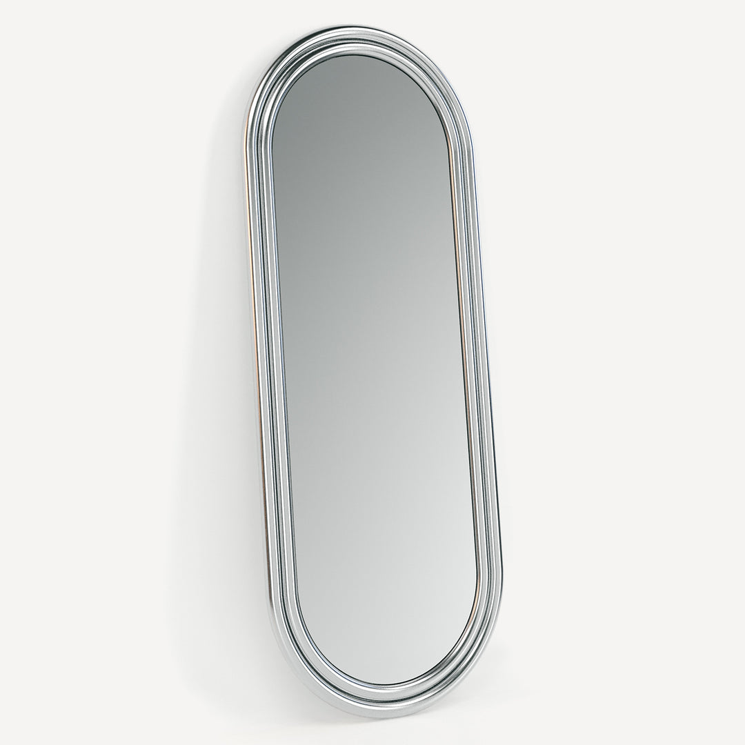 Eccentric Chrome Reflector - Spacious Floor Mirror