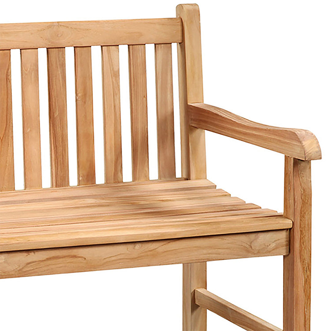 Durable Weatherproof Rustic Retreat Bench