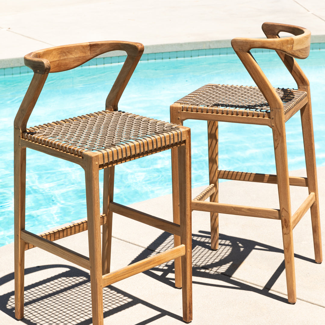 Elegant Bistro Stool in Blushing Tones