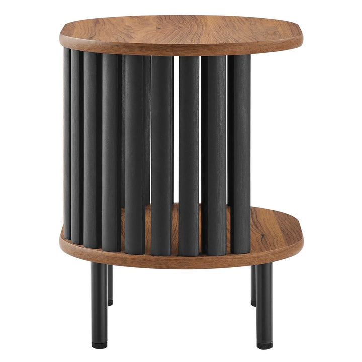 Bayla Side Table Walnut Black