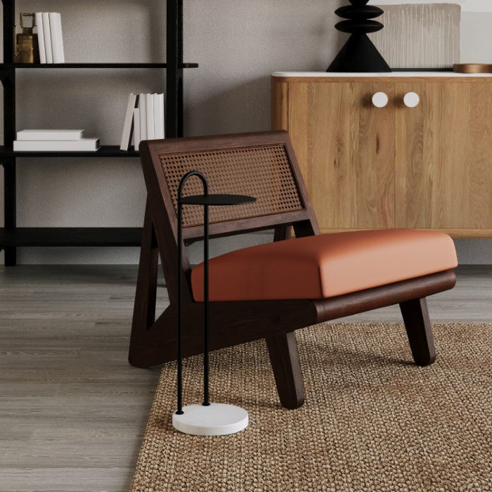 Sculptural Meteorite Metal Drink Stand