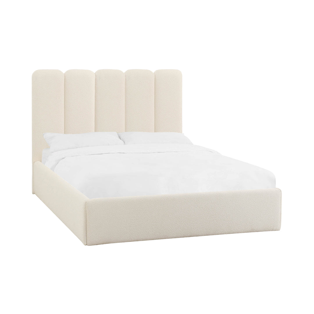 Alpani Cream Boucle Bed - King