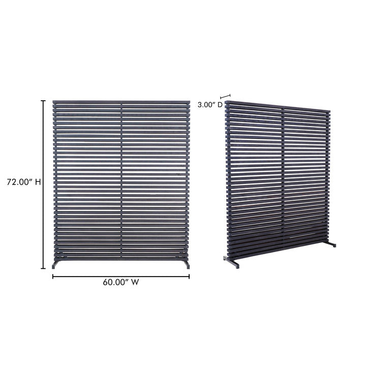 Privacy-Perfect Aluminum & Wood Room Divider