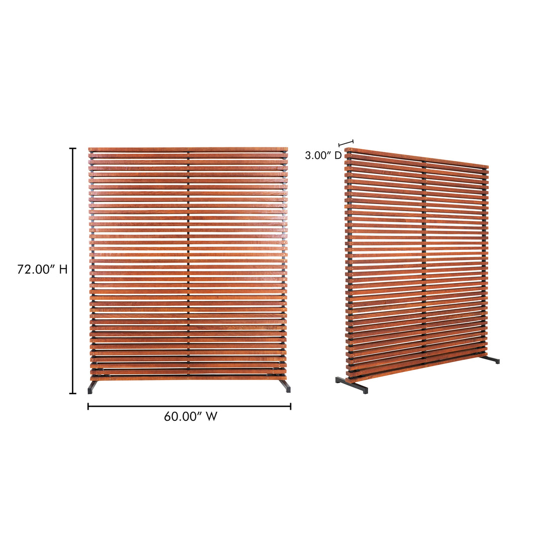 Privacy-Perfect Aluminum & Wood Room Divider