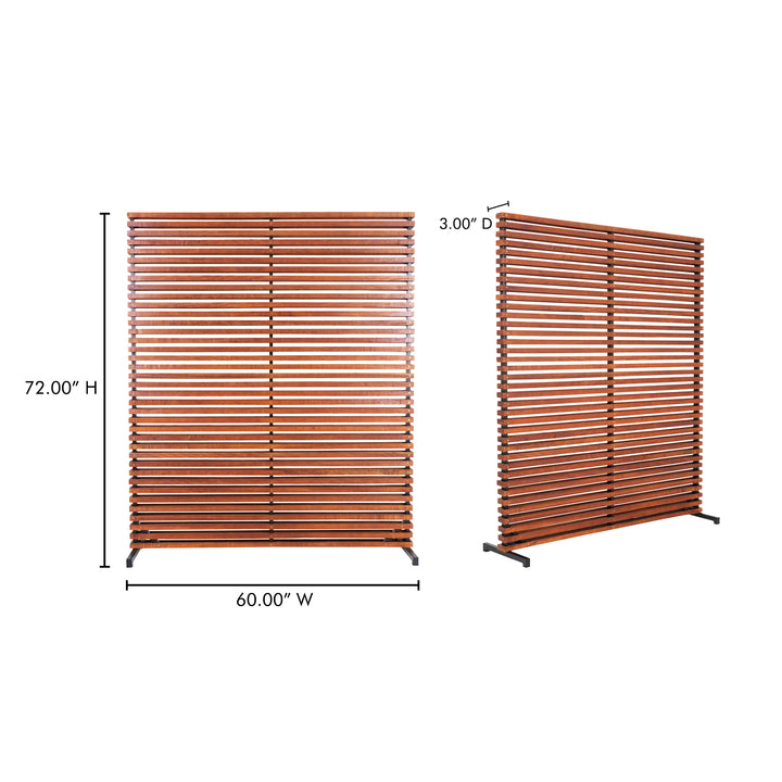 Privacy-Perfect Aluminum & Wood Room Divider